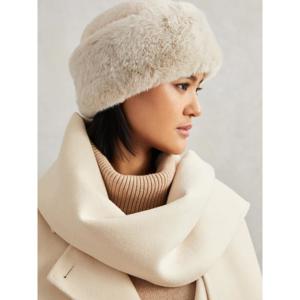 REISS Serena Faux Fur Hat